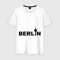 Футболка хлопковая мужская Берлин, цвет: белый