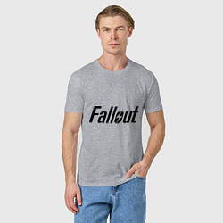 Футболка хлопковая мужская Fallout, цвет: меланж — фото 2