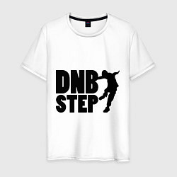 Футболка хлопковая мужская DNB Step Dancer, цвет: белый