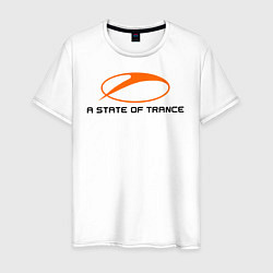 Футболка хлопковая мужская A State of Trance, цвет: белый