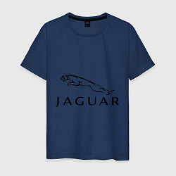 Футболка хлопковая мужская Jaguar, цвет: тёмно-синий