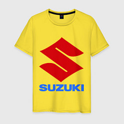 Футболка хлопковая мужская Suzuki, цвет: желтый