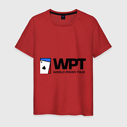 Футболка хлопковая мужская WPT, цвет: красный