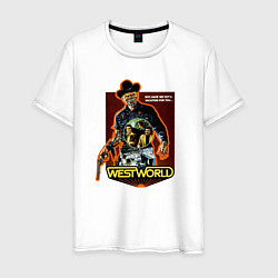 Футболка хлопковая мужская Westworld Stories, цвет: белый