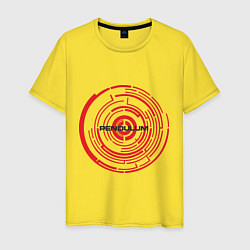 Футболка хлопковая мужская Pendulum, цвет: желтый