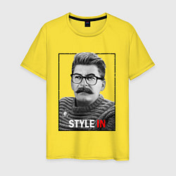 Футболка хлопковая мужская Stalin: Style in, цвет: желтый