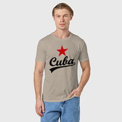 Футболка хлопковая мужская Cuba Star, цвет: миндальный — фото 2