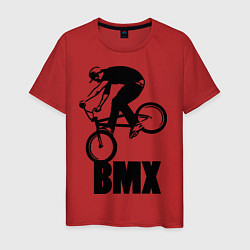 Футболка хлопковая мужская BMX 3, цвет: красный