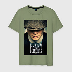 Футболка хлопковая мужская Peaky Blinders, цвет: авокадо