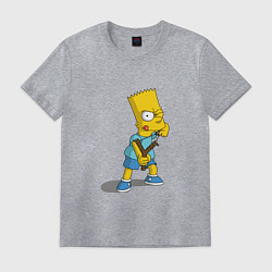 Футболка хлопковая мужская Bad Bart, цвет: меланж