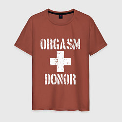 Мужская футболка Orgasm + donor