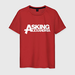 Футболка хлопковая мужская Asking Alexandria, цвет: красный