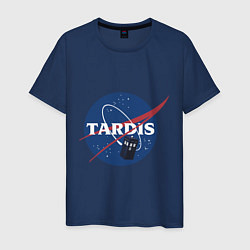Футболка хлопковая мужская Tardis NASA, цвет: тёмно-синий