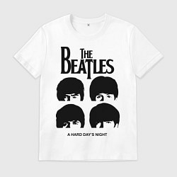 Футболка хлопковая мужская A Hard Days Night, цвет: белый