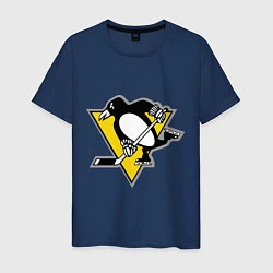 Футболка хлопковая мужская Pittsburgh Penguins: 10, цвет: тёмно-синий