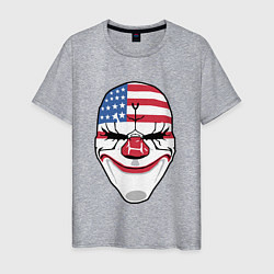 Футболка хлопковая мужская American Mask цвета меланж — фото 1