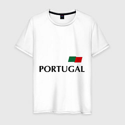 Футболка хлопковая мужская Сборная Португалии: 10 номер, цвет: белый