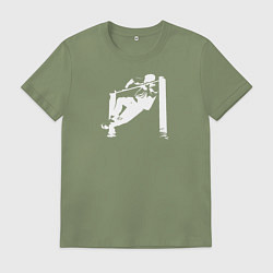 Мужская футболка Street Workout - выход силой белый