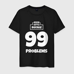Футболка хлопковая мужская 99 Problems, цвет: черный