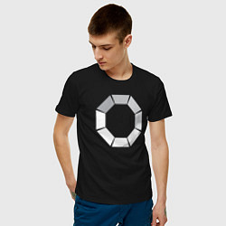 Футболка хлопковая мужская Loading, цвет: черный — фото 2