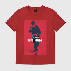 Футболка хлопковая мужская Slim Shady: Eminem, цвет: красный