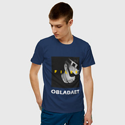 Футболка хлопковая мужская Obladaet Files, цвет: тёмно-синий — фото 2