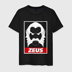 Футболка хлопковая мужская Zeus Poster, цвет: черный