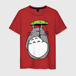 Мужская футболка Totoro с зонтом