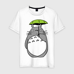 Мужская футболка Totoro с зонтом