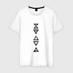 Мужская футболка Знаки Ведьмака Black