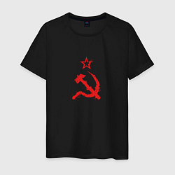 Футболка хлопковая мужская Atomic Heart: СССР, цвет: черный