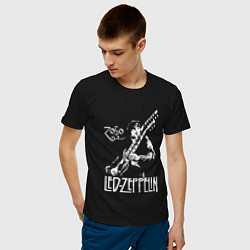 Футболка хлопковая мужская Led Zeppelin цвета черный — фото 2