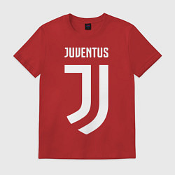 Футболка хлопковая мужская FC Juventus, цвет: красный