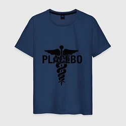 Футболка хлопковая мужская Placebo, цвет: тёмно-синий