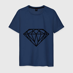 Футболка хлопковая мужская SWAG Diamond, цвет: тёмно-синий