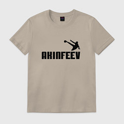 Футболка хлопковая мужская Akinfeev Style, цвет: миндальный