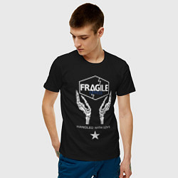 Футболка хлопковая мужская Fragile Express цвета черный — фото 2