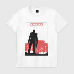 Футболка хлопковая мужская Hitman: City Killer, цвет: белый