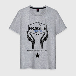Футболка хлопковая мужская Fragile Express, цвет: меланж