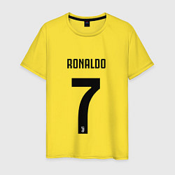 Футболка хлопковая мужская RONALDO 7, цвет: желтый