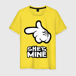 Мужская футболка She's mine hand