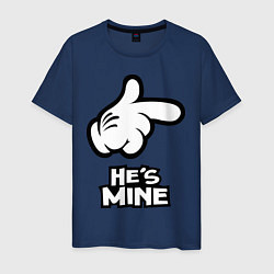 Мужская футболка He's mine hand