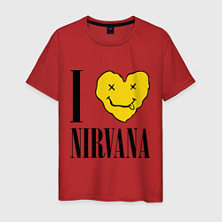 Мужская футболка I love Nirvana