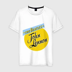 Футболка хлопковая мужская John Lennon: The Beatles, цвет: белый