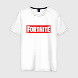 Футболка хлопковая мужская Fortnite Supreme, цвет: белый