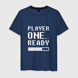 Футболка хлопковая мужская Ready Player One Loading, цвет: тёмно-синий