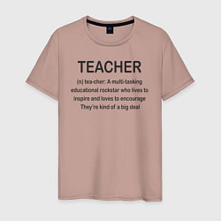 Мужская футболка Teacher