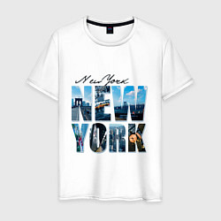 Мужская футболка White New York