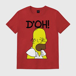 Футболка хлопковая мужская Doh!, цвет: красный