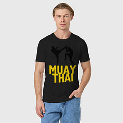 Футболка хлопковая мужская Muay Thai, цвет: черный — фото 2